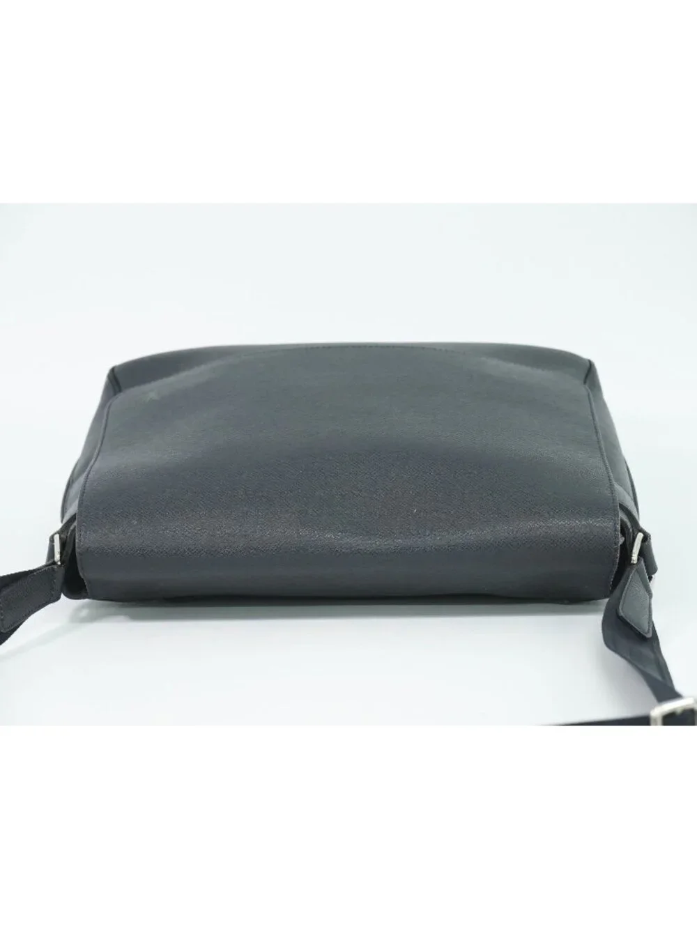 Louis Vuitton LV Roman MM Taiga Leather Shoulder Bag Boreal Dark Navy